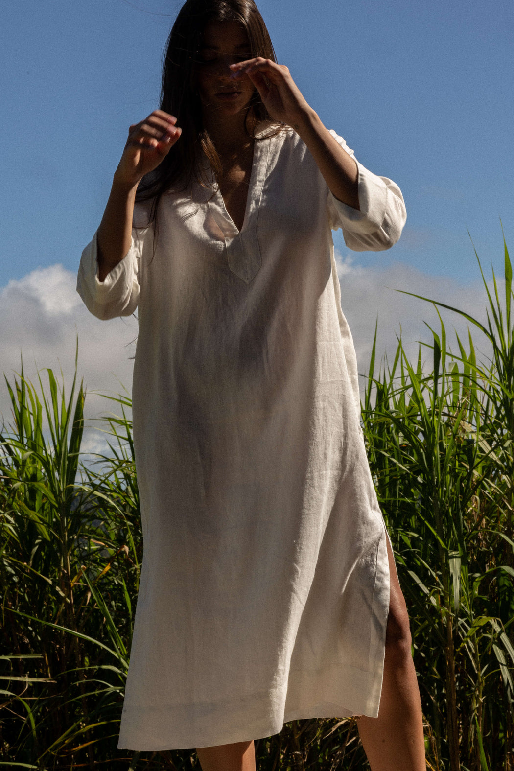 Mar Linen Tunic White