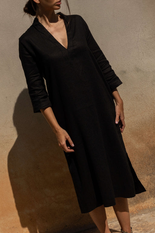 Mar Linen Tunic Black